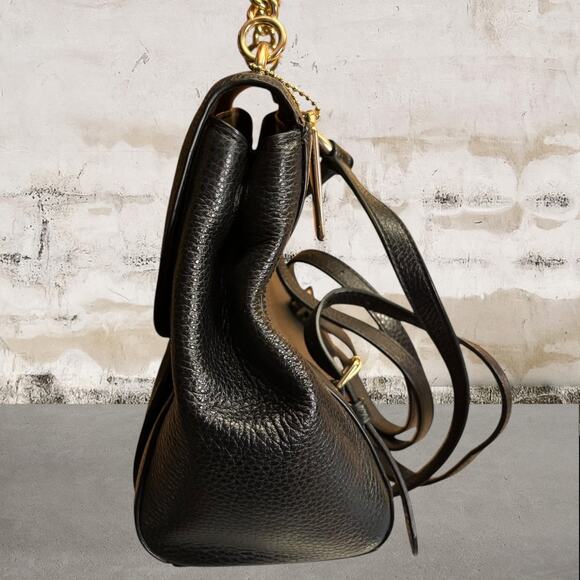 Coach Cassidy Parker Top Handle Convertible Backpack Black - Picture 7 of 11